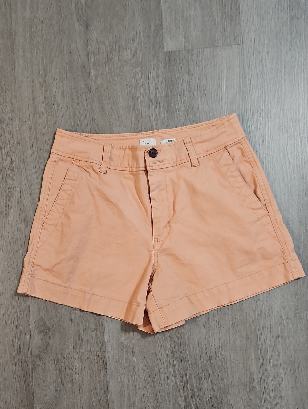 A New Day Peach Cotton Blend Women's Shorts Size 8